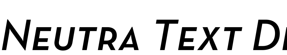 Neutra Text Light SC Demi Italic Polices Telecharger